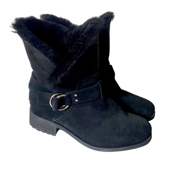 NEW UGG Bodie black suede boots - Picture 2 of 11